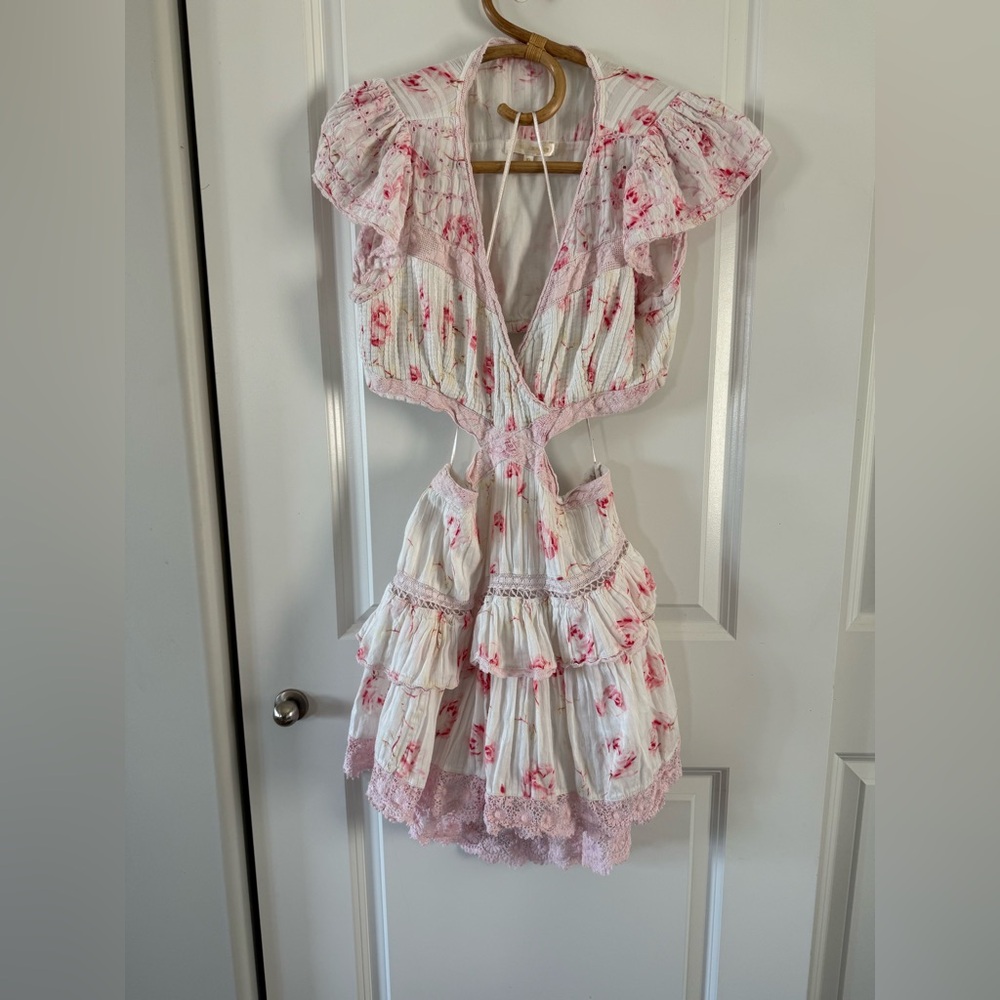LoveShackFancy Audrina Dress Floral Romper XL - Picture 5 of 10